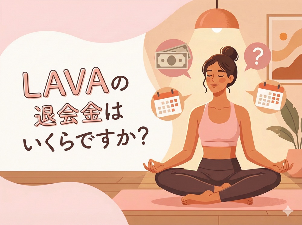 LAVAの退会金はいくらですか？