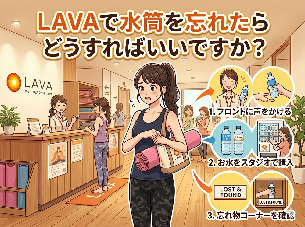 ラバで水筒を忘れたらどうすればいいですか？