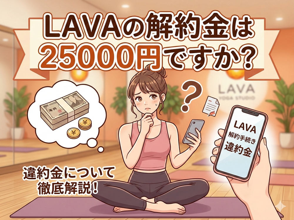ラバの解約金は25000円ですか？
