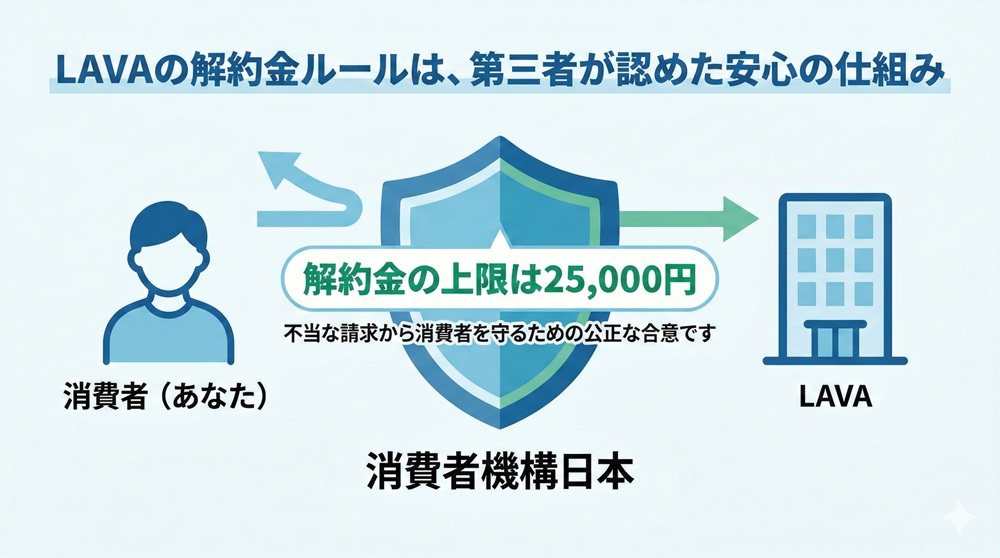 ラバの解約金は25000円ですか？