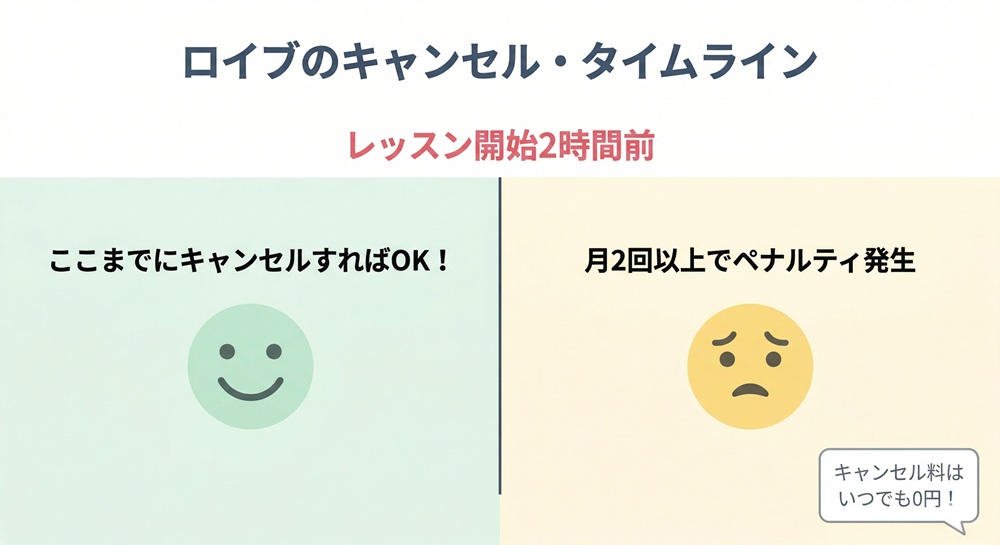 ロイブのキャンセル料はいくらですか？