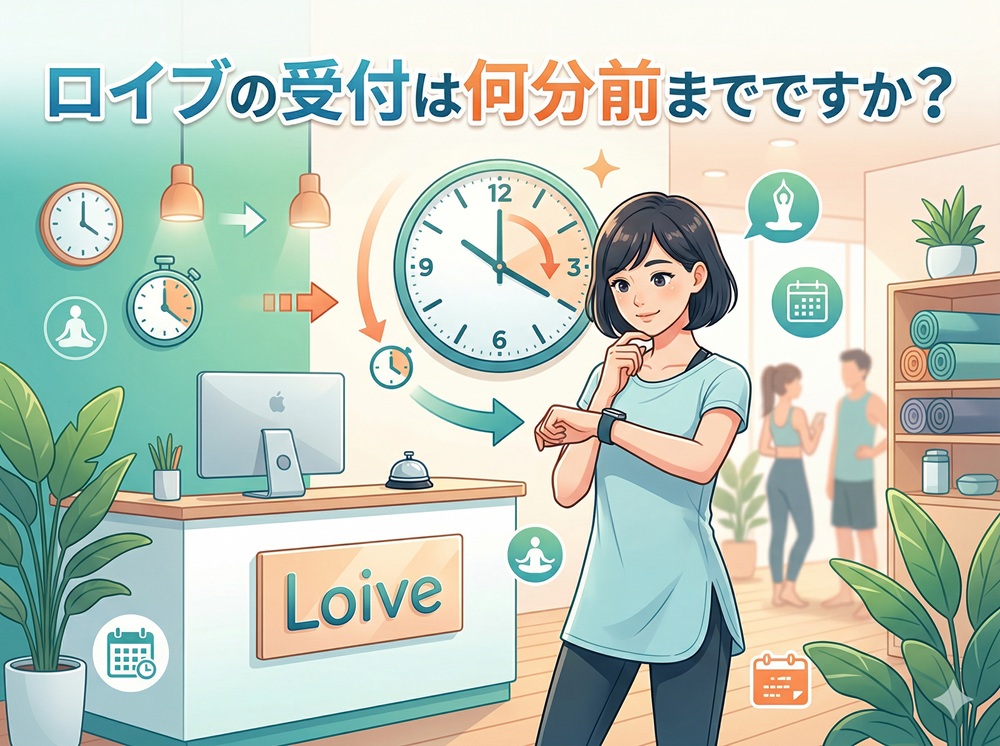 ロイブの受付は何分前までですか？