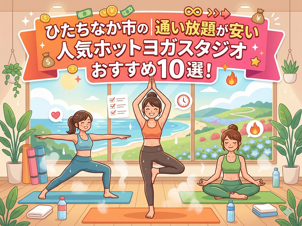 ひたちなか市 茨城県 ホットヨガスタジオ おすすめ 安い