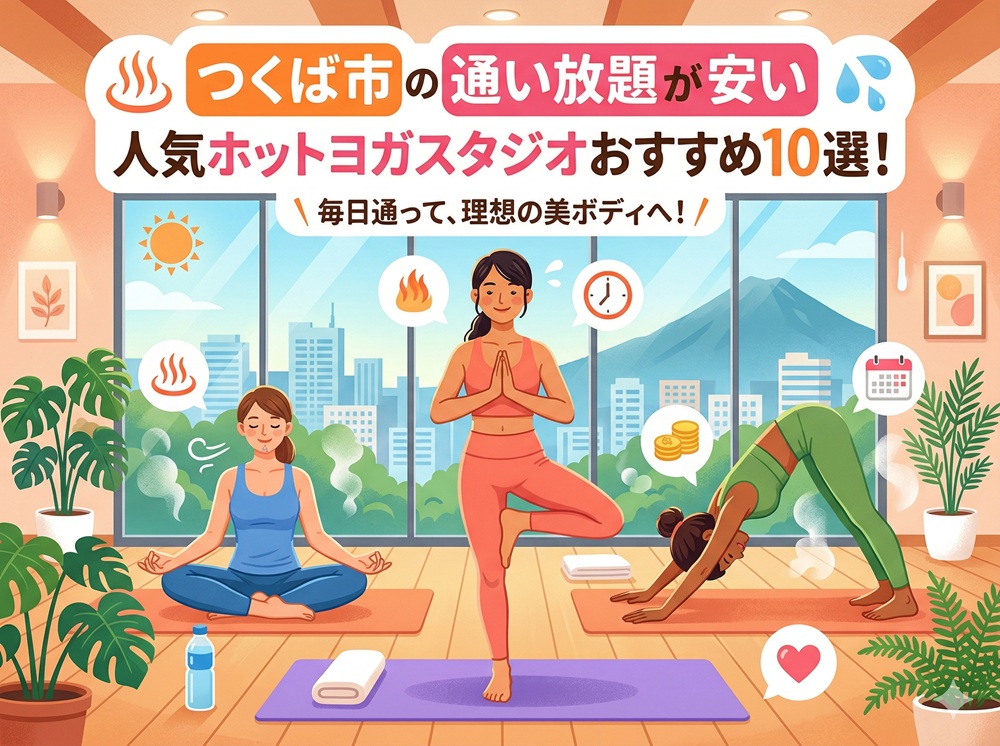 つくば市 茨城県 ホットヨガスタジオ おすすめ 安い