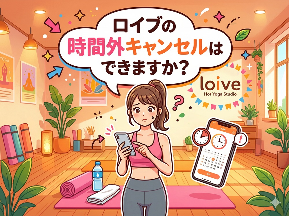 ロイブの時間外キャンセルはできますか？