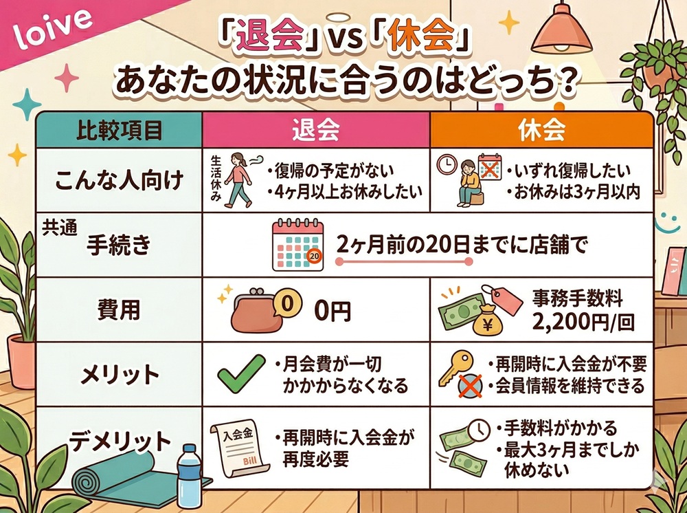 ロイブの退会には何が必要ですか?