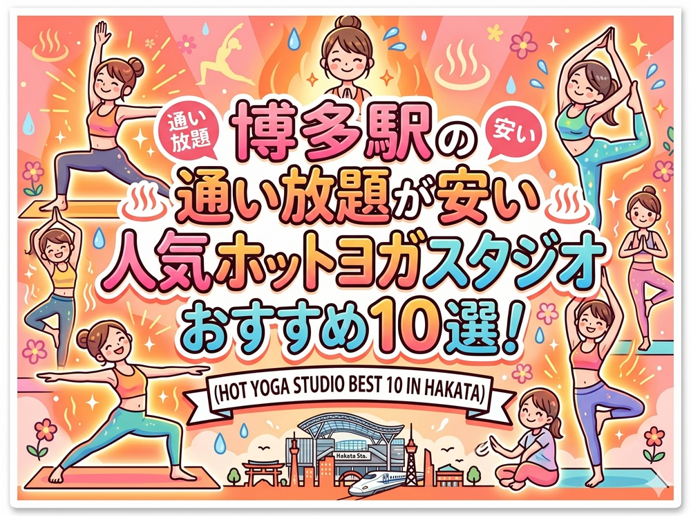 博多駅 福岡県福岡市博多区 ホットヨガスタジオ おすすめ 安い