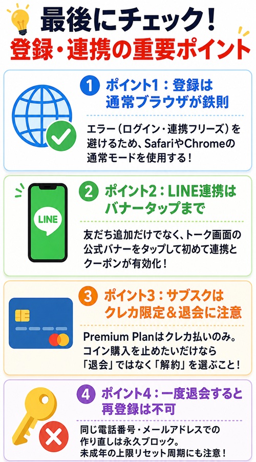 オリパワンの登録とLINE連携で失敗しないための重要ポイントまとめ