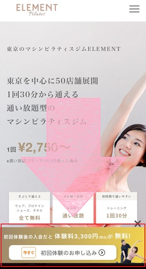 ELEMENT エレメント 口コミ 評判 マシンピラティス 料金 体験レッスン 株式会社MIGRIDS マイグリッズ