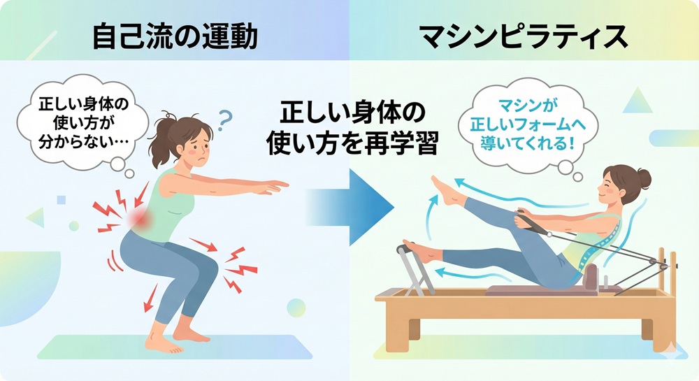 マシンピラティスはどのような人が向いていますか？