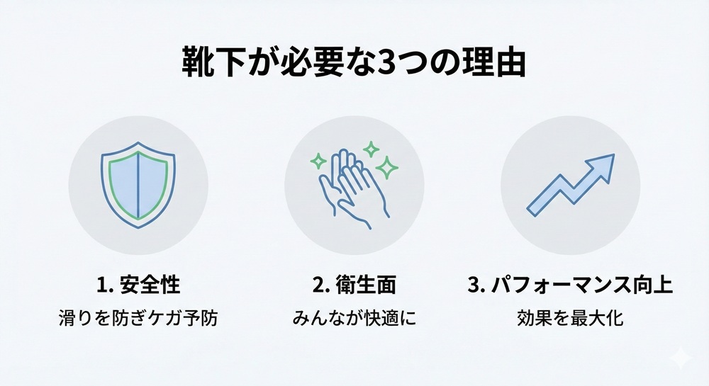 マシンピラティスははだしでやるの?