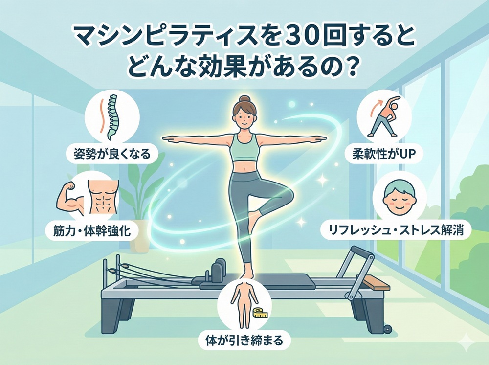 マシンピラティスを30回するとどんな効果があるの？