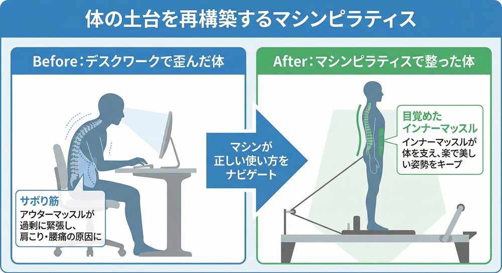 マシンピラティスは体幹を鍛えますか？