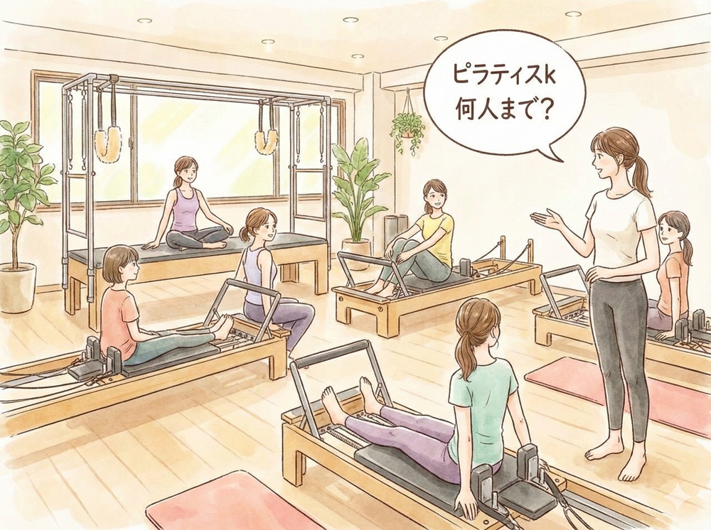 ピラティスk 何人まで？
