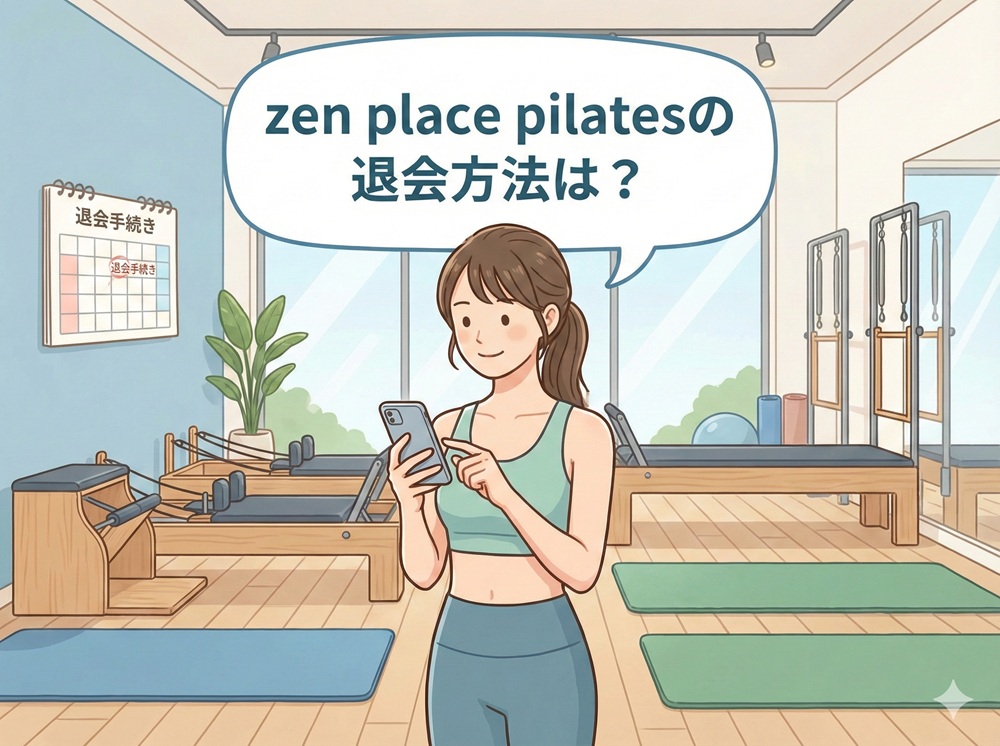 Zen place Pilatesの退会方法は？