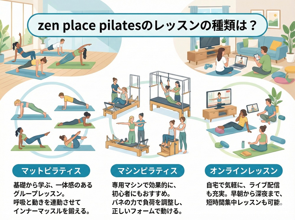 Zenplaceのレッスンの種類は？