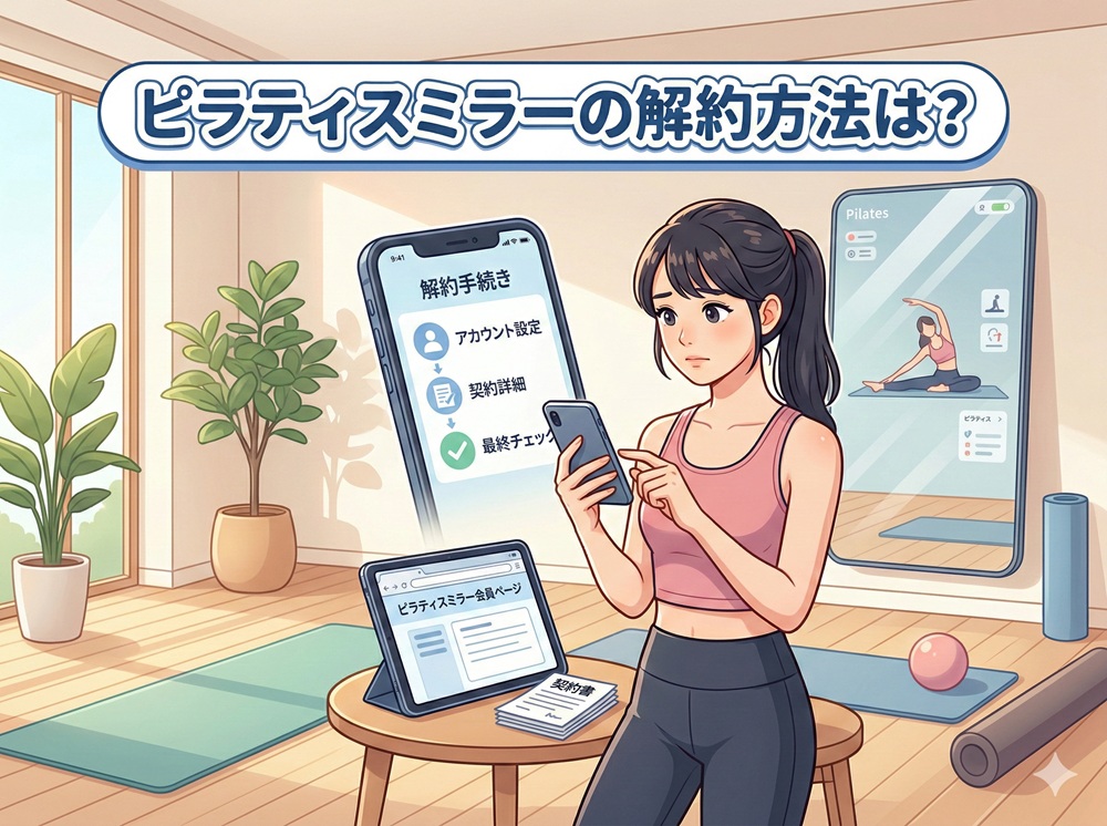ピラティスミラーの解約方法は？