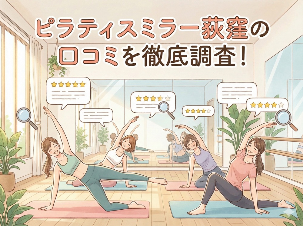 ピラティスミラー 荻窪 口コミ 評判 料金 体験レッスン 比較 安い マシンピラティス コナミスポーツ株式会社