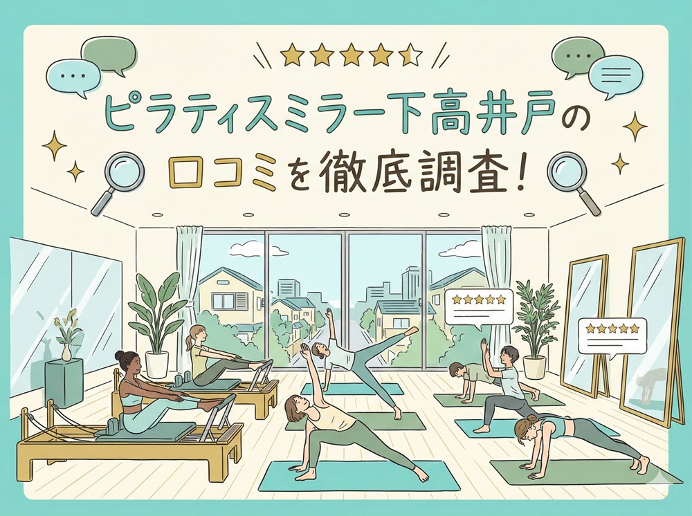 ピラティスミラー 下高井戸 口コミ 評判 料金 体験レッスン 比較 安い マシンピラティス コナミスポーツ株式会社