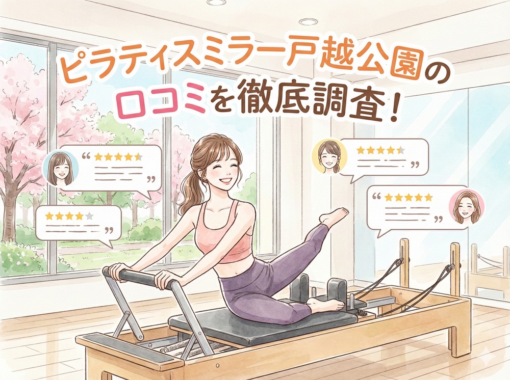 ピラティスミラー 戸越公園 口コミ 評判 料金 体験レッスン 比較 安い マシンピラティス コナミスポーツ株式会社