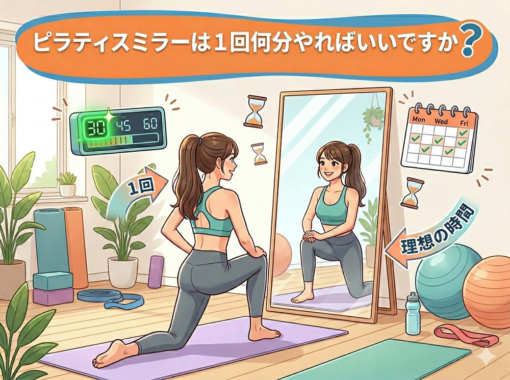ピラティスミラーは1回何分やればいいですか？