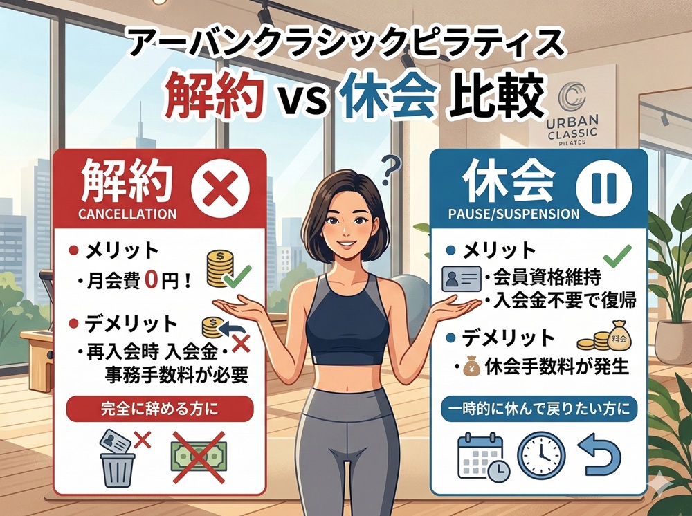 Urban Classic PILATESの解約金はいくらですか？