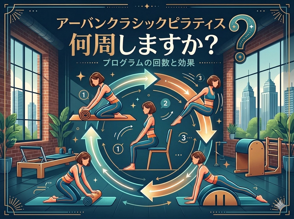 アーバンクラシックピラティスは何周しますか？