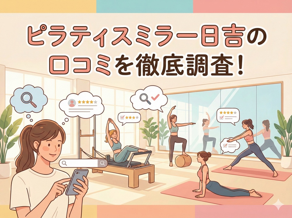 ピラティスミラー 日吉 口コミ 評判 料金 体験レッスン 比較 安い マシンピラティス コナミスポーツ株式会社