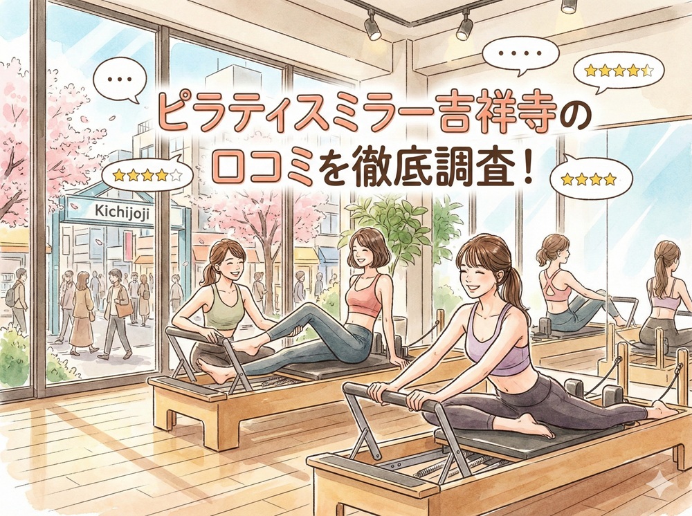 ピラティスミラー 吉祥寺 口コミ 評判 料金 体験レッスン 比較 安い マシンピラティス コナミスポーツ株式会社