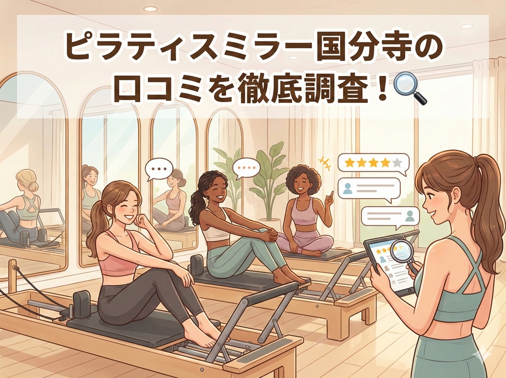 ピラティスミラー 国分寺 口コミ 評判 料金 体験レッスン 比較 安い マシンピラティス コナミスポーツ株式会社