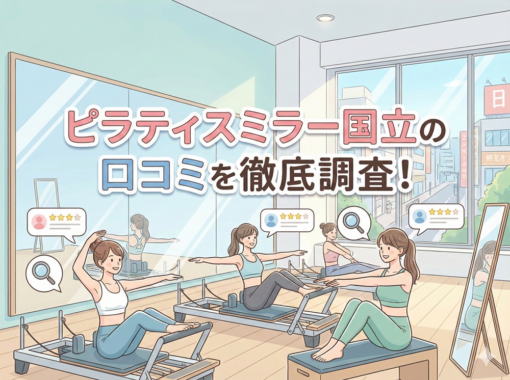 ピラティスミラー 国立 口コミ 評判 料金 体験レッスン 比較 安い マシンピラティス コナミスポーツ株式会社