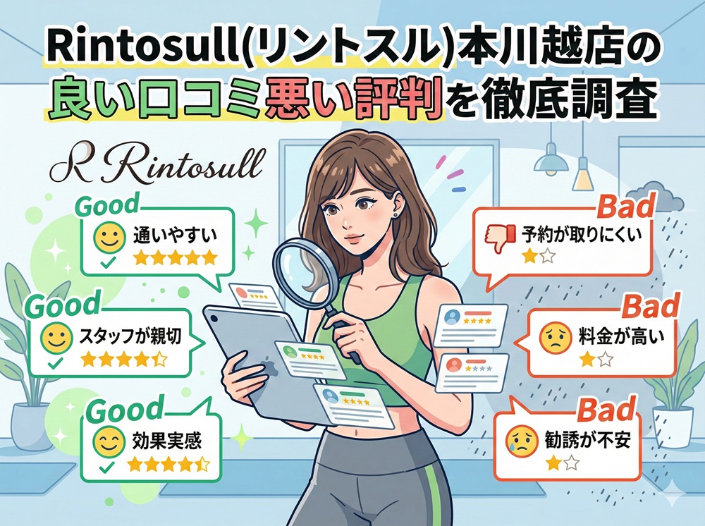 Rintosull 本川越店 リントスル 口コミ 評判 料金 体験レッスン 比較 安い マシンピラティス 株式会社LAVA International