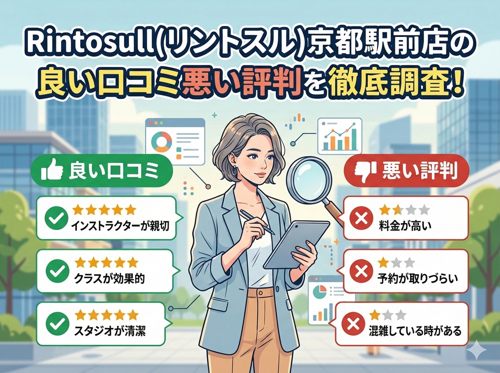 Rintosull 京都駅前店 リントスル 口コミ 評判 料金 体験レッスン 比較 安い マシンピラティス 株式会社LAVA International