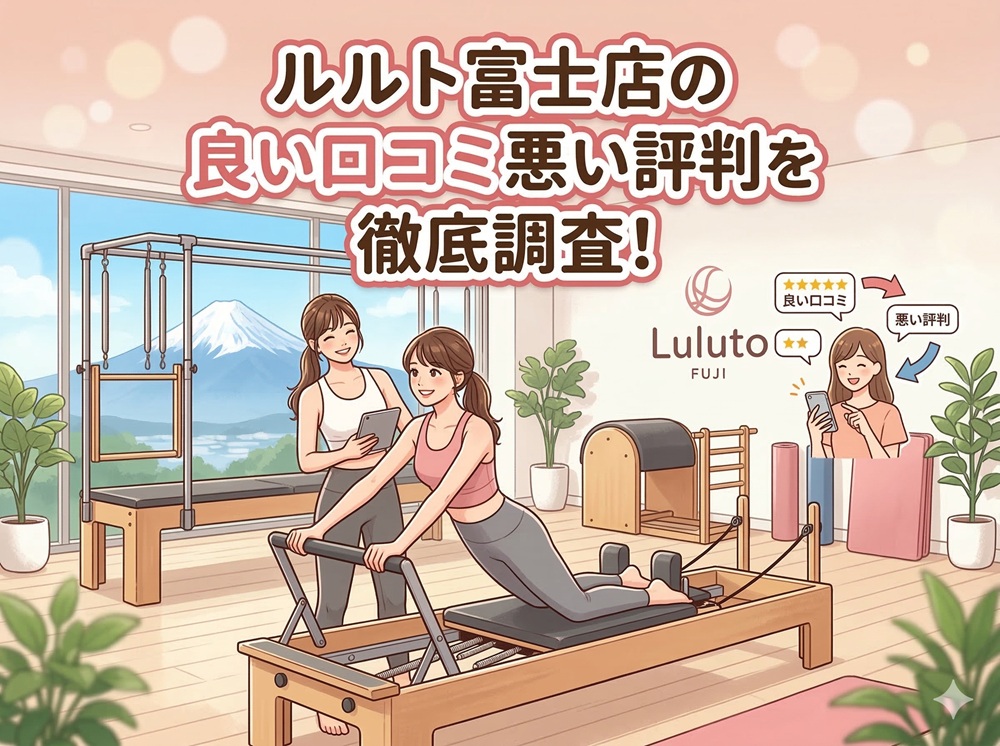 ルルト 富士店 口コミ 評判 料金 体験レッスン 比較 安い マシンピラティス 株式会社理学ボディ