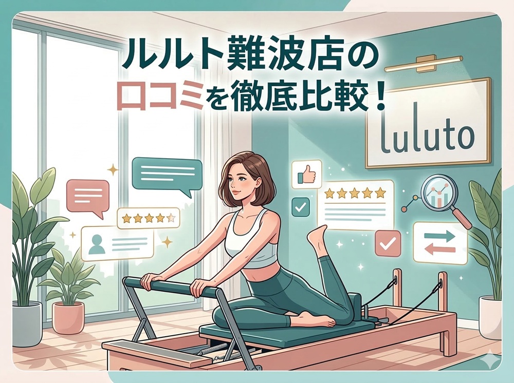 ルルト 難波店 口コミ 評判 料金 体験レッスン 比較 安い マシンピラティス 株式会社理学ボディ