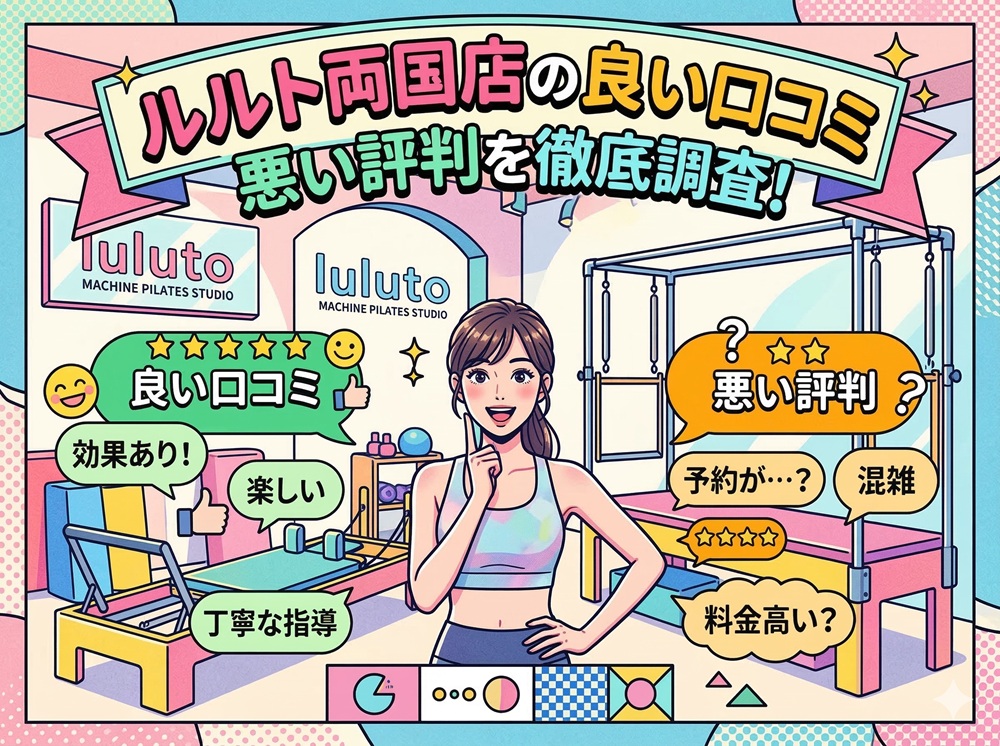ルルト 両国店 口コミ 評判 料金 体験レッスン 比較 安い マシンピラティス 株式会社理学ボディ