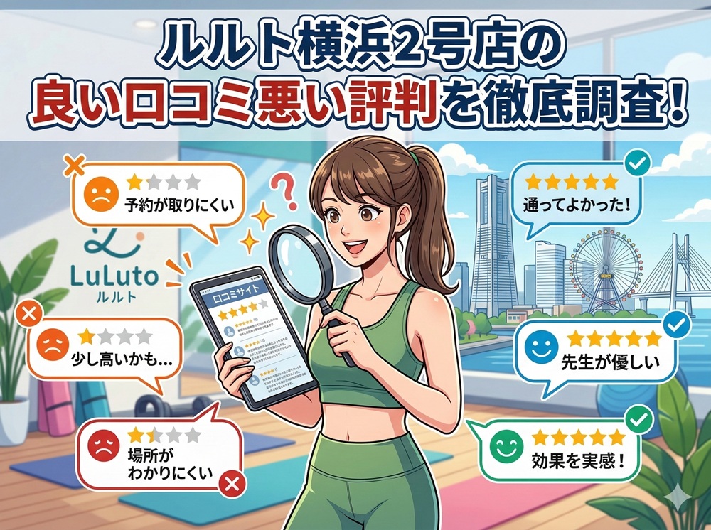 ルルト 横浜2号店 口コミ 評判 料金 体験レッスン 比較 安い マシンピラティス 株式会社理学ボディ