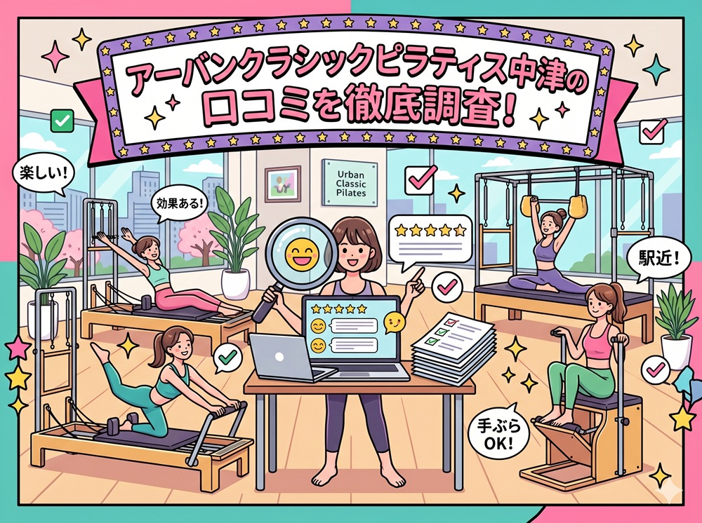 アーバンクラシックピラティス URBAN CLASSIC PILATES 中津 口コミ評判 値段 料金 違約金 体験レッスン 株式会社VB NEXT